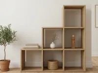 Regał schodkowy m3.3 Dąb cremona