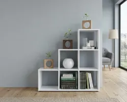 Regał schodkowy m3.3 biały