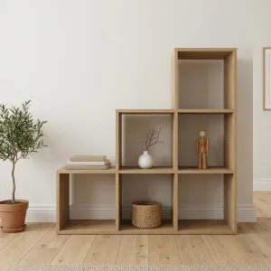 Regał schodkowy m3.3 Dąb cremona