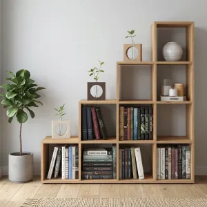 Regał schodkowy m4.4 Dąb evoke